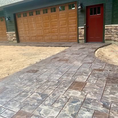 Stamped Driveway Apron